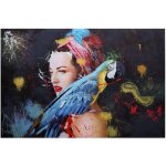Hhg - jamais utilis] peinture  l'huile femme 764, peinture sur toile xl, peinte  la main, 180x120cm ...