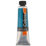Peinture � l'huile watermixable - cobra - phthalo turquoise blue - tube 40ml - adultes - mixte