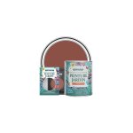Peinture jardin, finition satin�e - rouge brique