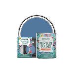 Peinture jardin, finition satine - soie bleue