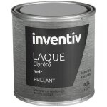 Peinture laque glyc�ro noir brillant inventiv 0, 5l