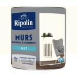 Peinture murs, boiseries, radiateurs ripolin mat blanc cass 0, 5 l