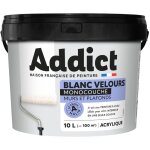 Addict - peinture murs et plafonds monocouche acrylique blanc velours 10l Addict - peinture murs et plafonds monocouche acrylique blanc velours 10l