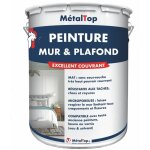 Peinture mur et plafond - pot 1 l - 9010 - blanc pur metaltop