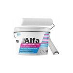Peinture murale acrylique couvrante blanche 9l alfa
