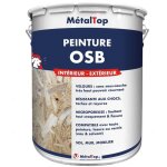 Peinture osb - pot 1 l - 9018 - blanc papyrus metaltop