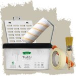 Peinture - pectro - une couche - couleur lin - 4l - kit complet inclus