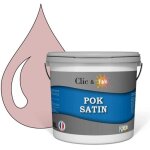 Peinture - pok - satin - rose moyen - 10l - lessivable - acrylique