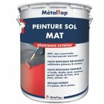 Metaltop - peinture sol mat - pot 1 l - 9018 - blanc papyrus