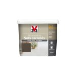 V33 - peinture rnovation sols carrels (carrelages - marbres) 2 en 1 satin 2l taupe iris 0, 75 l