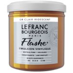 Peinture vinylique - flashe - or clair iridescent - 834 - lefranc bourgeois - 125ml