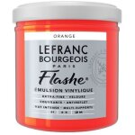 Peinture vinylique - flashe - orange - 201 - lefranc bourgeois - 125ml