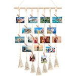 Pele mele photo mural, cadre photo pele mele, tableau d'affichage photo � suspendre avec 30 clips en ...