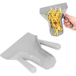 Pelle  frites, mnage double poigne chips bagger scooper french fry scoop pour popcorn nuts ice candy ...