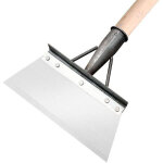 Pelle a glace plate en acier inoxydable 30cm outil de desherbage multifonctionnel pour desherbage, plantation, ...