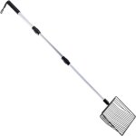 Pelle  litire en mtal  manche allong pour poulet