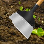 Pelle de nettoyage de jardin multifonction en acier pelle plate pour plantation de sol désherbage ferme ... Pelle de nettoyage de jardin multifonction en acier pelle plate pour plantation de sol désherbage ferme ...
