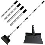 Pelle de nettoyage multifonctionnelle avec manche en 4 parties, manche t�lescopique de 174 cm, acier ...