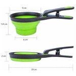 Pelle � nourriture multi - usages pour animaux de compagnie, tasse � mesurer en silicone pliable 3 en ...