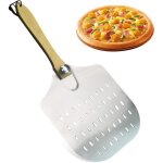 Pelle � pizza 30, 5cm acier inoxydable, manche bois massif, pour pizza / g�teaux / pain / tartes