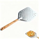Pelle � pizza 40 x 30 cm, en aluminium, taille parfaite et design perfor� pour une cuisson parfaite des ...