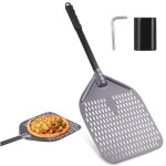 Pelle à pizza 71 30cm, pizza pelle à pizza ronde en acier inoxydable ronde, aluminium anodisé dur glisser ... Pelle à pizza 71 30cm, pizza pelle à pizza ronde en acier inoxydable ronde, aluminium anodisé dur glisser ...