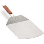 Pelle � pizza avec poign�e en bois, tartes flamb�es, pain, pliant, l x p : 24 x 25, 5 cm, inox, brun ...
