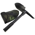 Pelle pliante militaire, camping multifonction mini pelle avec �tui pour camping randonn�e survie outil ...