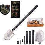 Pelle pliante, multifonctionnelle pelle pliable 78cm?pelle avec 3 combinaisons de longueurs, pelle pliable ...