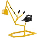 Pelleteuse enfant avec si�ge pivotant � 360�& pelle, tractopelle pour bac � sable avec base hexagonale, ...