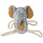 Peluche  safari  - elephant avec cordes