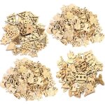 Pendentifs bois naturel lot de 200, sapin nol bricolage artisanat flocons pre nol disques cologiques ...