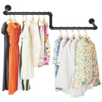 Penderie murale, z - shaped clothes rail, 100cm portant à vêtement industriel porte manteaux, charge ... Penderie murale, z - shaped clothes rail, 100cm portant à vêtement industriel porte manteaux, charge ...