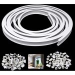 Peny - rail pour rideau classique pliable rail plastique + acier l. 5m ouverture centrale Peny - rail pour rideau classique pliable rail plastique + acier l. 5m ouverture centrale