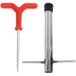 Perceuse � glace en acier inoxydable multifonctionnelle, tari�re � clous pour piquets de p�che sur glace, ...