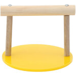 Perchoir en bois pour oiseaux, cadre sur pied, poteau de support, base en plastique, perroquet � mcher, ...