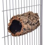 Perchoir ou grotte naturelle en �corce de ch�ne - li�ge, taille s - pour perroquets moyens et petits