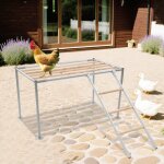Perchoirs pour poules 105 x 60 x 60 cm - tour d'escalade avec �chelle pour poules, facile � assembler ...