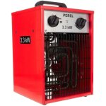 Perel chauffage soufflant �lectrique 3300w avec 2 niveaux de chaleur, thermostat et fonction refroidissement, ...
