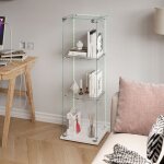 Pergar - vitrine en verre, vitrine, vitrine pour collection, avec trois cloisons vitr�es, trois portes, ...