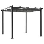 Pergola en aluminium cordoba - gris - 3 x 3 m Pergola en aluminium cordoba - gris - 3 x 3 m