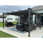 Purple leaf - pergola aluminium pour terrasse extérieur, toit coulissante, pavillon de jardin, 4. 8 x ... Purple leaf - pergola aluminium pour terrasse extérieur, toit coulissante, pavillon de jardin, 4. 8 x ...