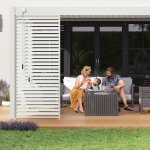 Pergola bioclimatique ombra vs adosse 3x4m - blanc - v2