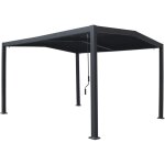 Habitat et jardin - pergola bioclimatique toit 2 pans 'victoria' en aluminium et métal - 3, 5 x 4 m - ... Habitat et jardin - pergola bioclimatique toit 2 pans 'victoria' en aluminium et métal - 3, 5 x 4 m - ...