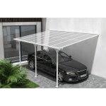 Cazeboo - toit terrasse / carport 13, 5m² kleo 4, 5x3m aluminium blanc Cazeboo - toit terrasse / carport 13, 5m² kleo 4, 5x3m aluminium blanc
