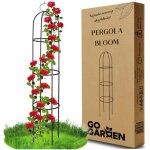 Pergola de jardin en mtal pour plantes grimpantes, rosiers, fleurs, plantes de jardin, mtal
