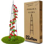 Pergola de jardin tour en mtal rosiers fleurs jardin en mtal