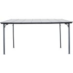Habitat et jardin - pergola tonnelle adossée 'marvin' - 4 x 3 m - 423 x 298 x 243 cm - gris foncé Habitat et jardin - pergola tonnelle adossée 'marvin' - 4 x 3 m - 423 x 298 x 243 cm - gris foncé