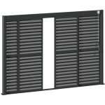 Persienne coulissante pour pergola bioclimatique evora - 1 3 cot - 3, 4 x 2, 3m blanc - hespride