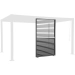Persienne � lames orientables 130cm pour pergola bioclimatique aluminium anthracite palace